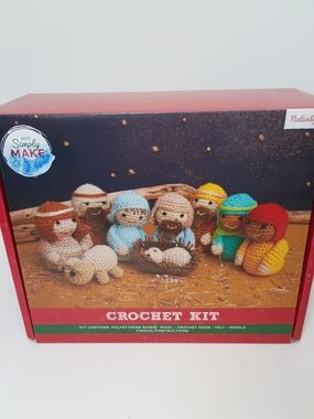 Simply Be Crochet Nativity Set Kit - Red, Blue, Yellow, Green, Brown